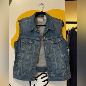 Levi's Classic Blue Denim Vest
